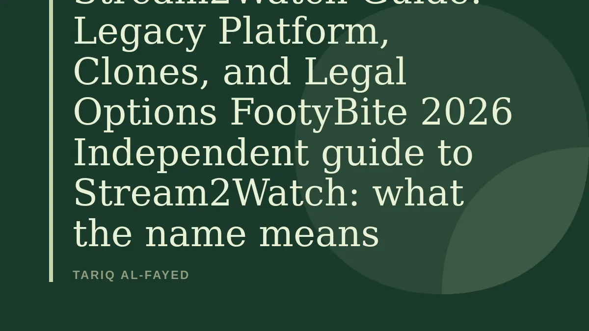 Stream2Watch ─ Sports, TV & Live Events